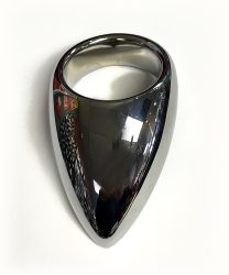 Premium Chrome Tear Drop Cock Ring